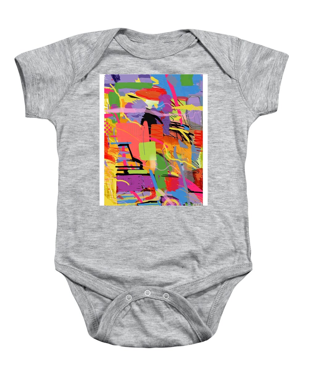 Color Baby Onesie featuring the digital art Untitled 101 by Joe Roache