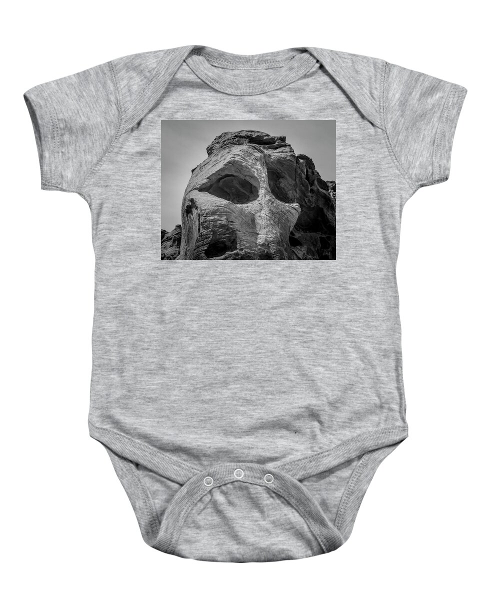 Nevada Baby Onesie featuring the photograph Valley of Fire IX BW by David Gordon