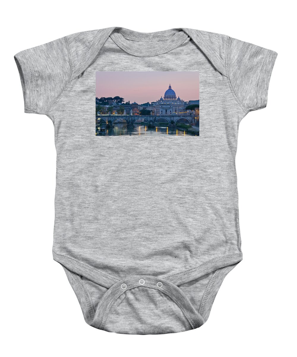 Vatican Baby Onesie featuring the photograph Vatican City at Sunset by Pablo Lopez