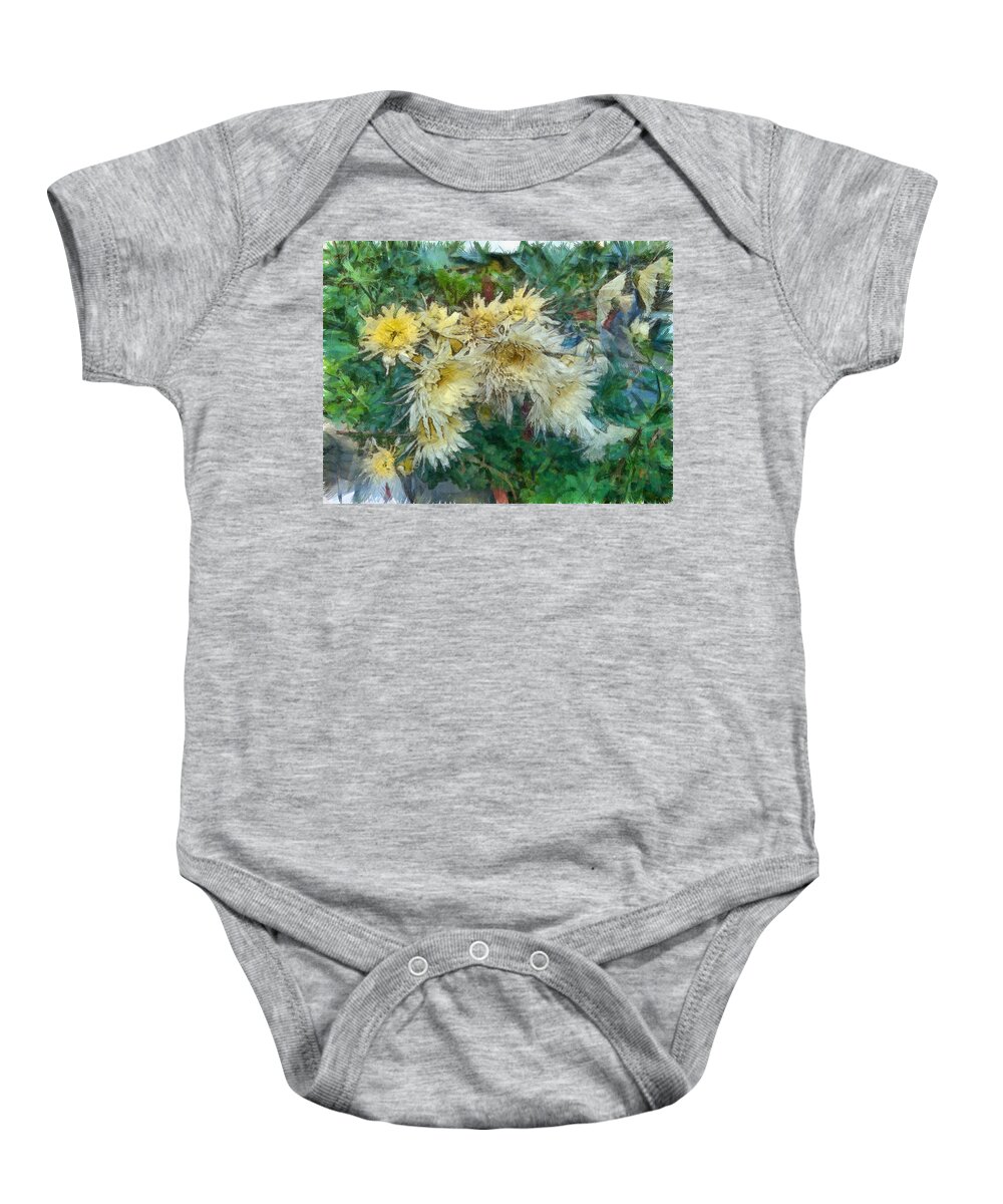 Bush Baby Onesie featuring the photograph Very beautiful small yellow flowers by Ashish Agarwal