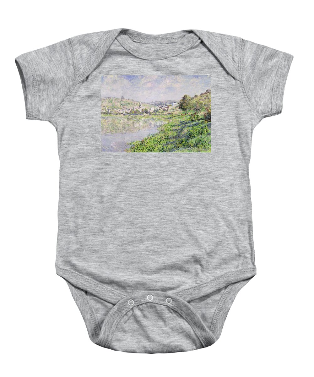 Vetheuil Baby Onesie featuring the painting Vetheuil by Claude Monet