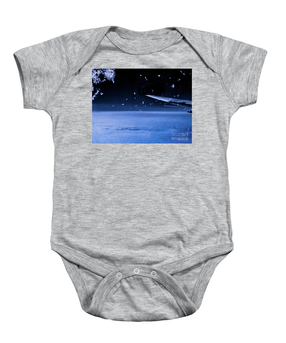 Mona Stut Baby Onesie featuring the photograph The View From Airplane by Mona Stut