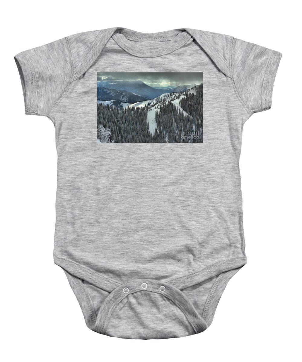 Brighton Baby Onesie featuring the photograph Views From The Western Trail by Adam Jewell