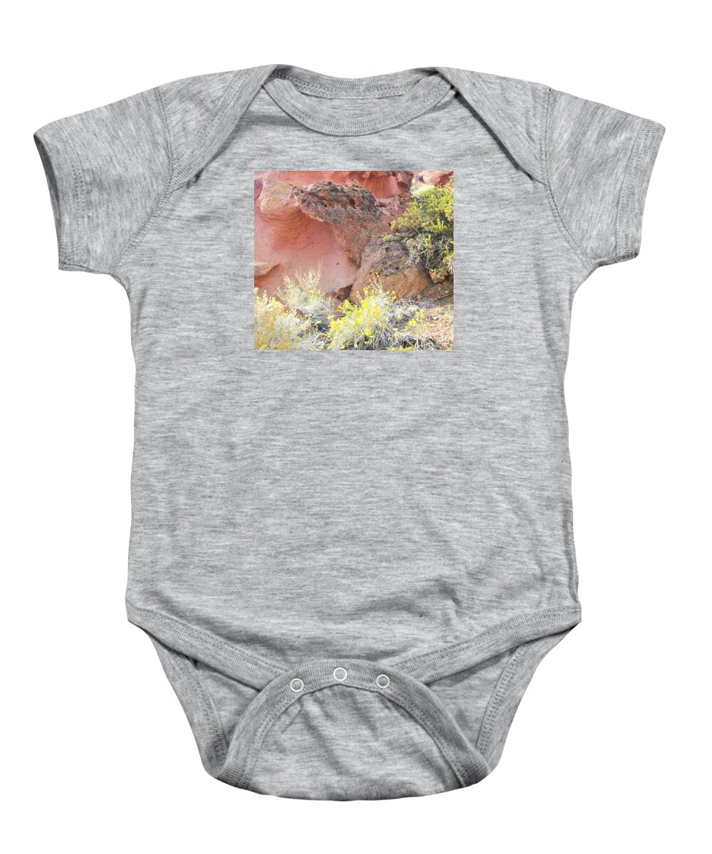 Rock Baby Onesie featuring the photograph Volcanic Garden by Marilyn Diaz