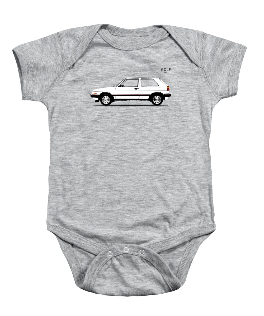 Vw Golf Baby Onesie featuring the photograph VW Golf GTI by Mark Rogan