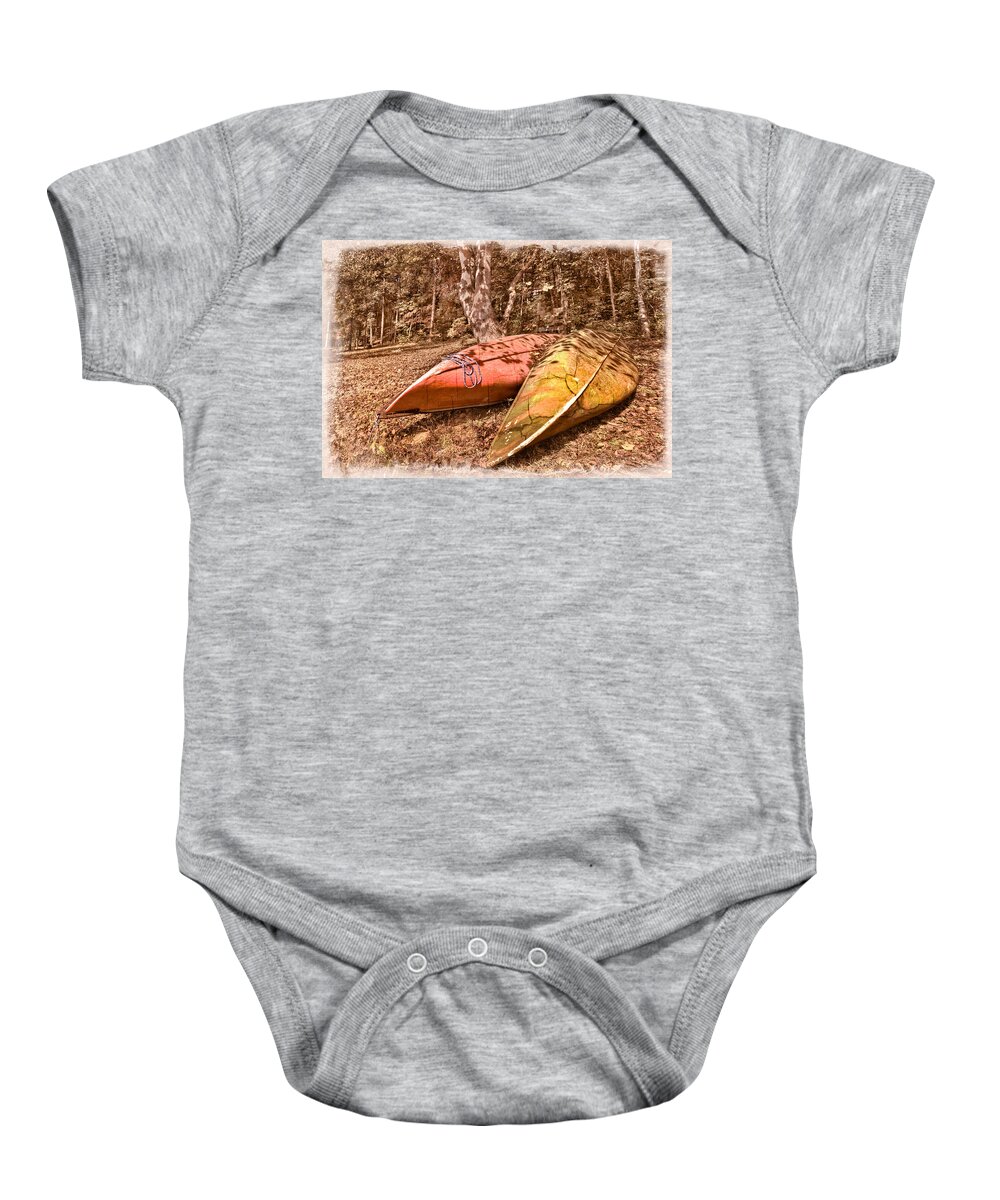 Apalachia Baby Onesie featuring the photograph Waiting for Summer by Debra and Dave Vanderlaan