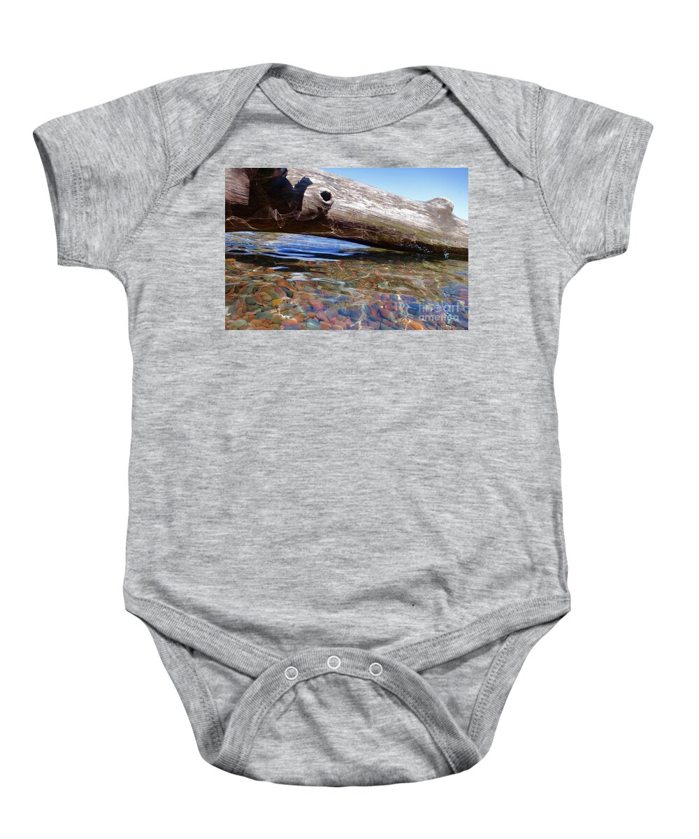 Lake Superior Baby Onesie featuring the photograph Watching the Light by Sandra Updyke