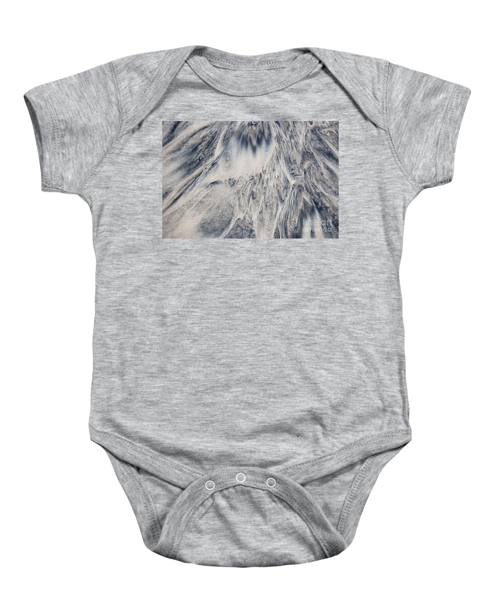 Sand Baby Onesie featuring the photograph Wet sand abstract III by Elena Elisseeva
