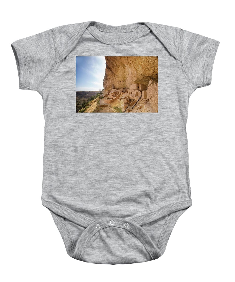 Mesa Verde National Park Baby Onesie featuring the photograph Wetherhill Mesa architecture by Kunal Mehra
