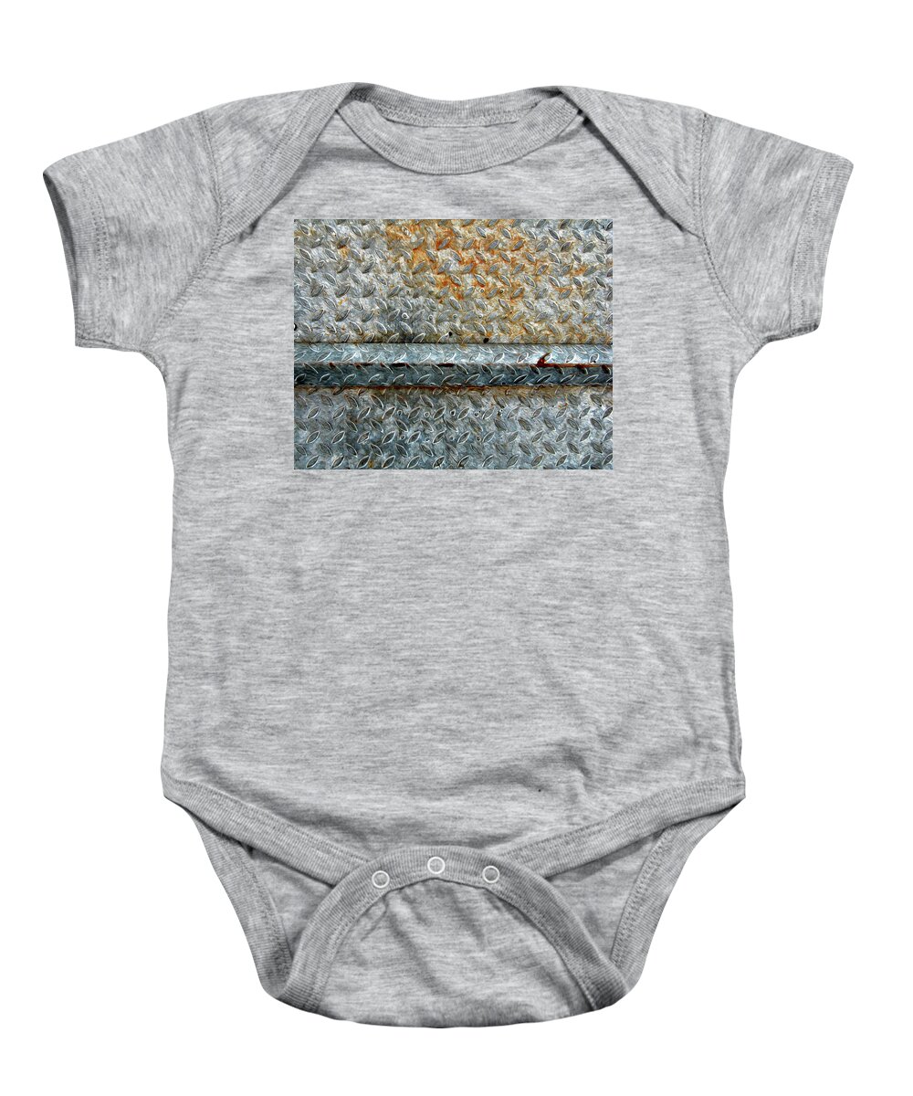 Abstract Baby Onesie featuring the photograph Wharf by Matt Cegelis