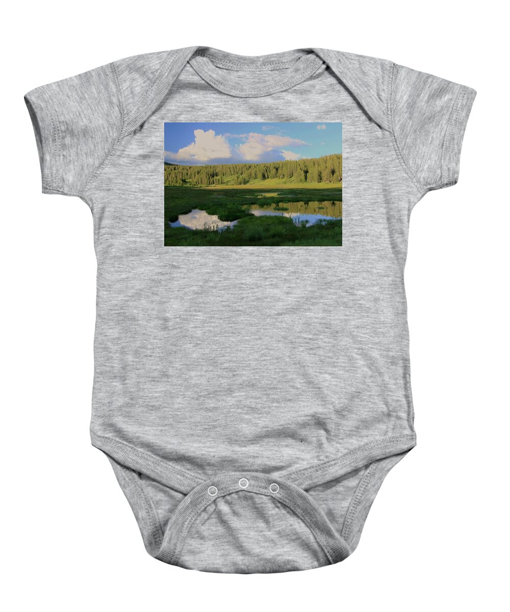 Incline Lake Baby Onesie featuring the photograph What's Left Of A Lake by Sean Sarsfield