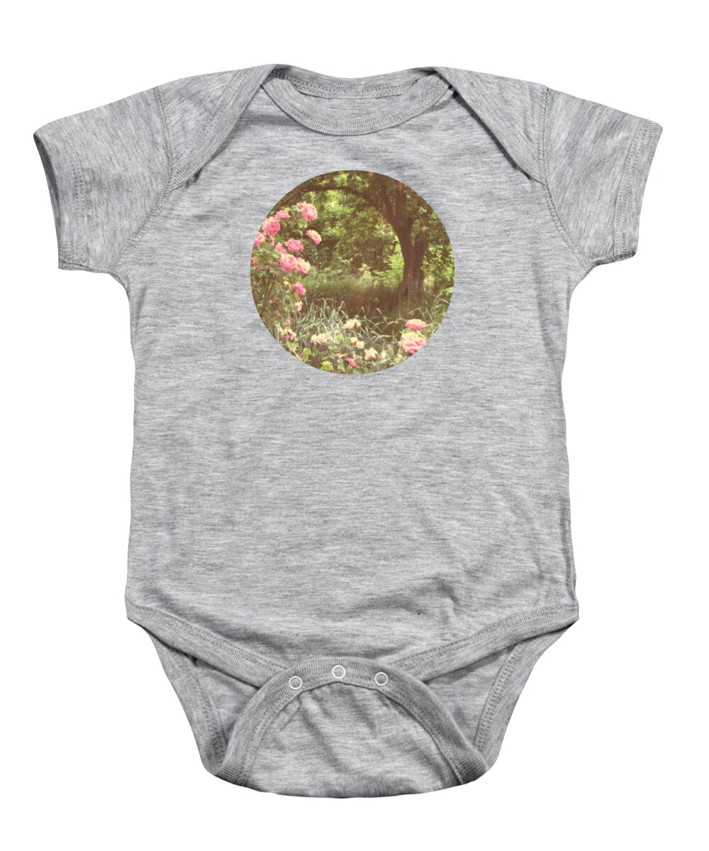 Rose Garden Baby Onesie featuring the photograph Where Our Dreams Take Us by Mary Wolf