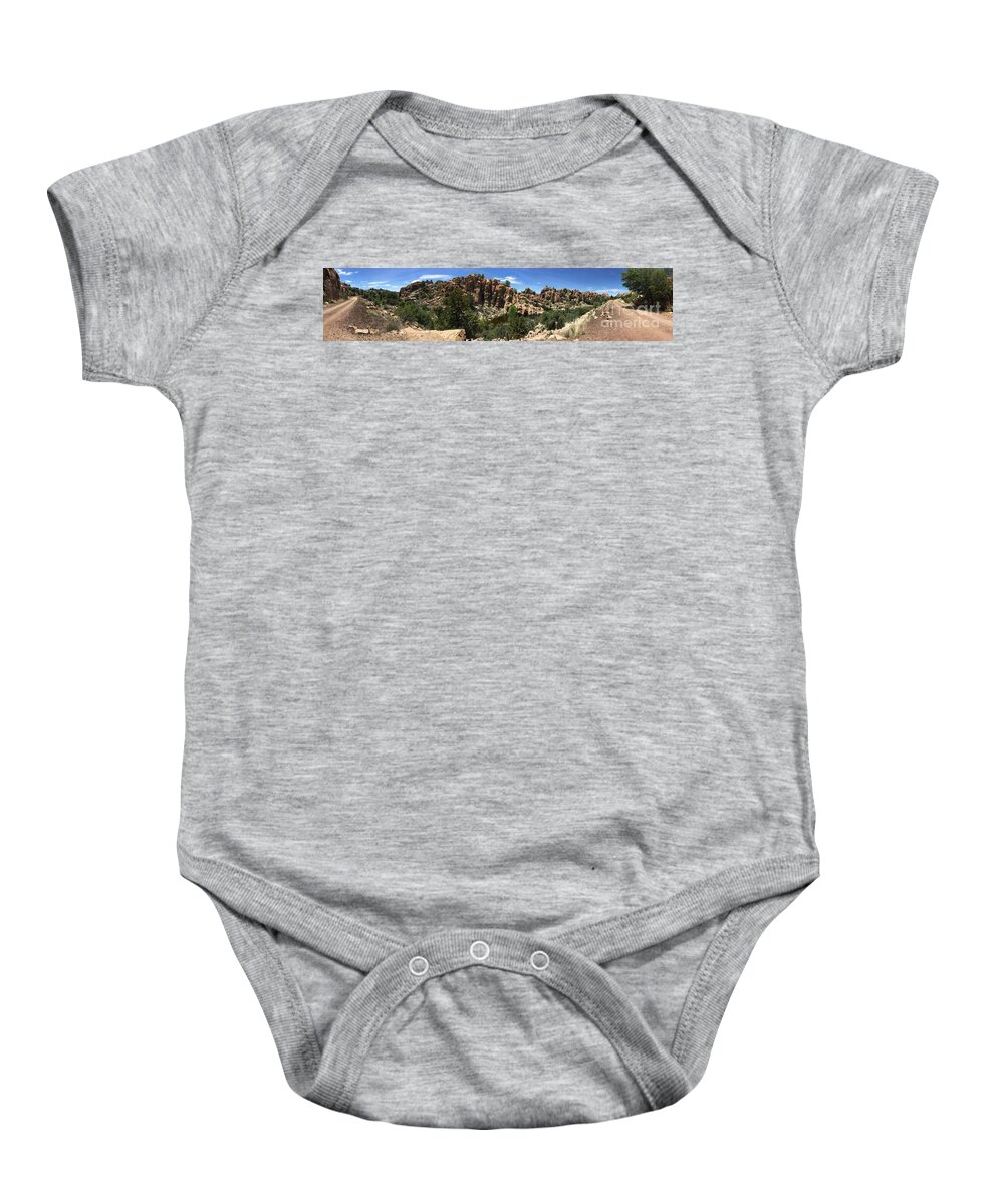 Baby Onesie featuring the photograph Which Road to Take by Pamela Henry