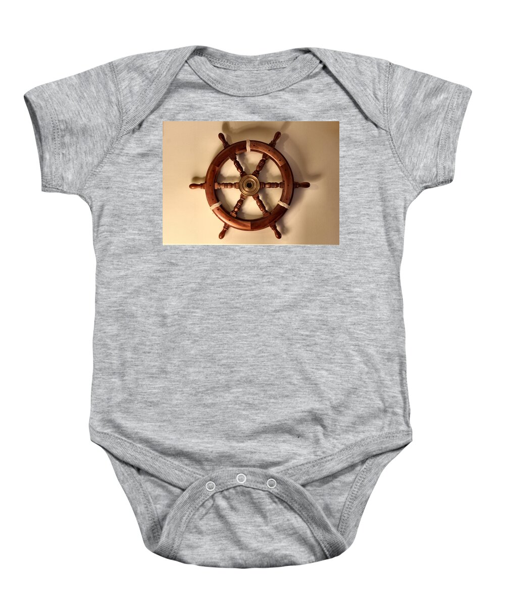 Nautical Baby Onesie featuring the photograph Whirl 6 Shadowed - With Turk's Heads by Lin Grosvenor