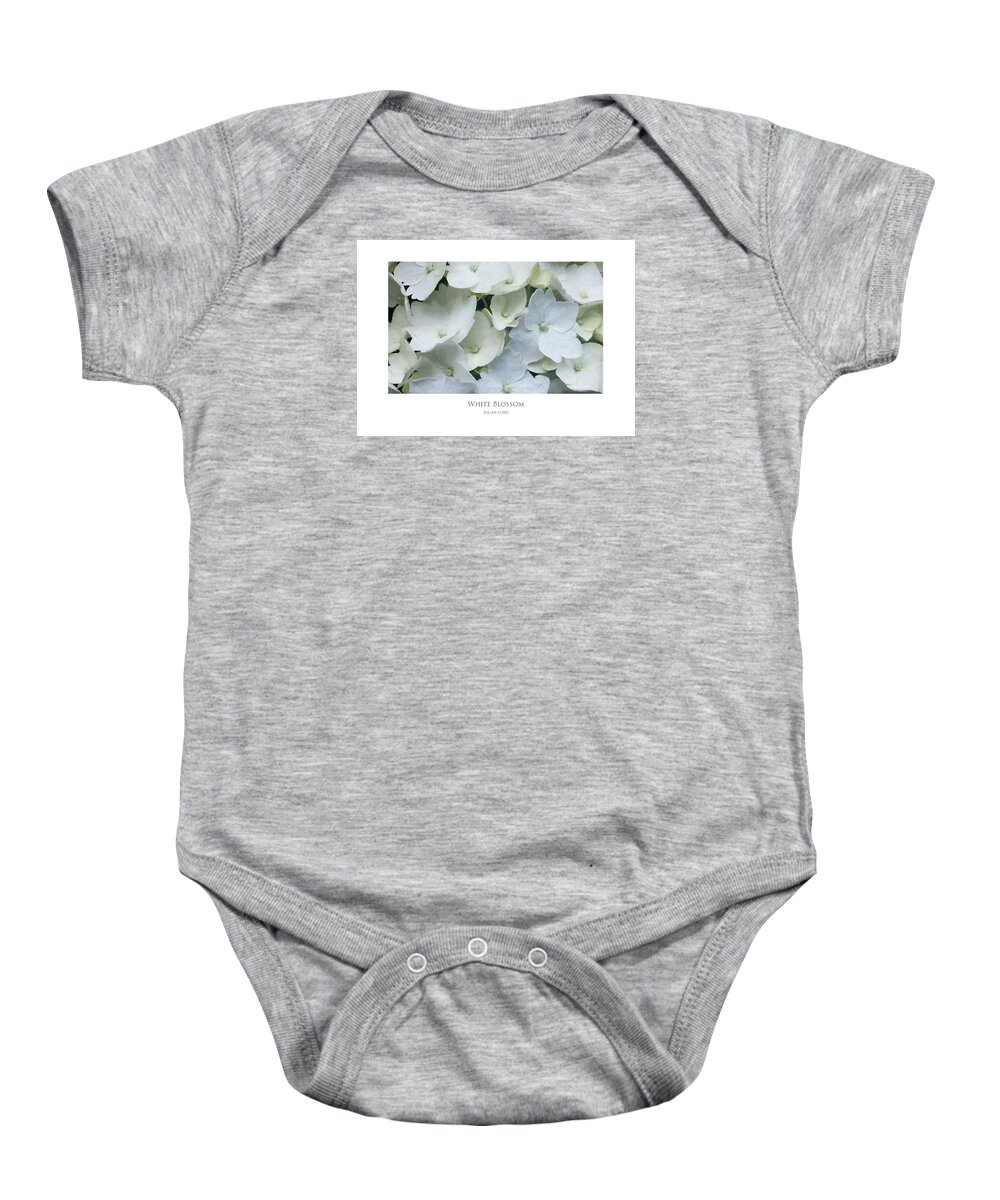 Beautiful Baby Onesie featuring the digital art White Blossom by Julian Perry