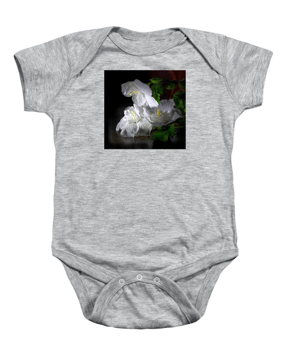 Blossoms Baby Onesie featuring the photograph White Blossoms by Robert Och