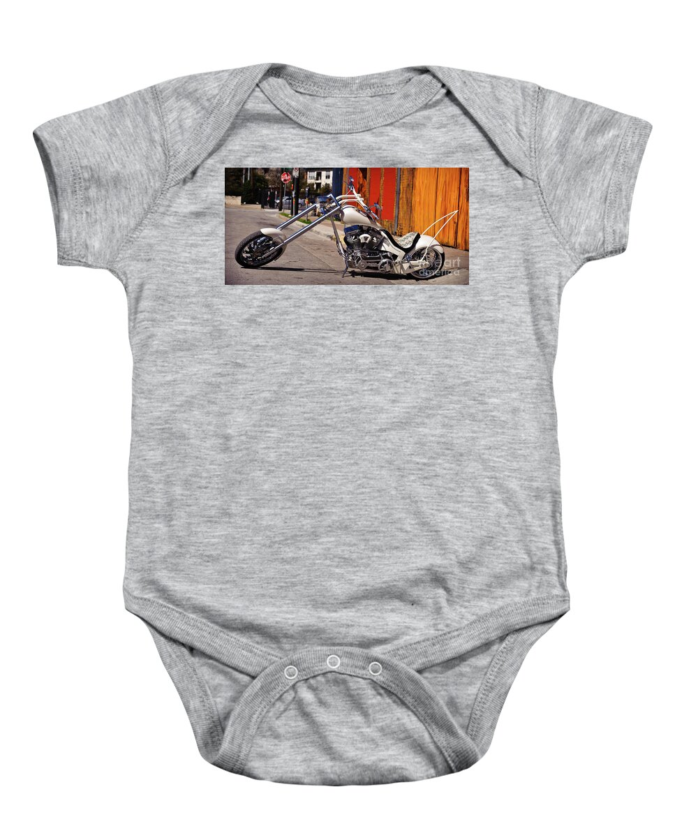 White Baby Onesie featuring the photograph White Cobra by Charles Dobbs