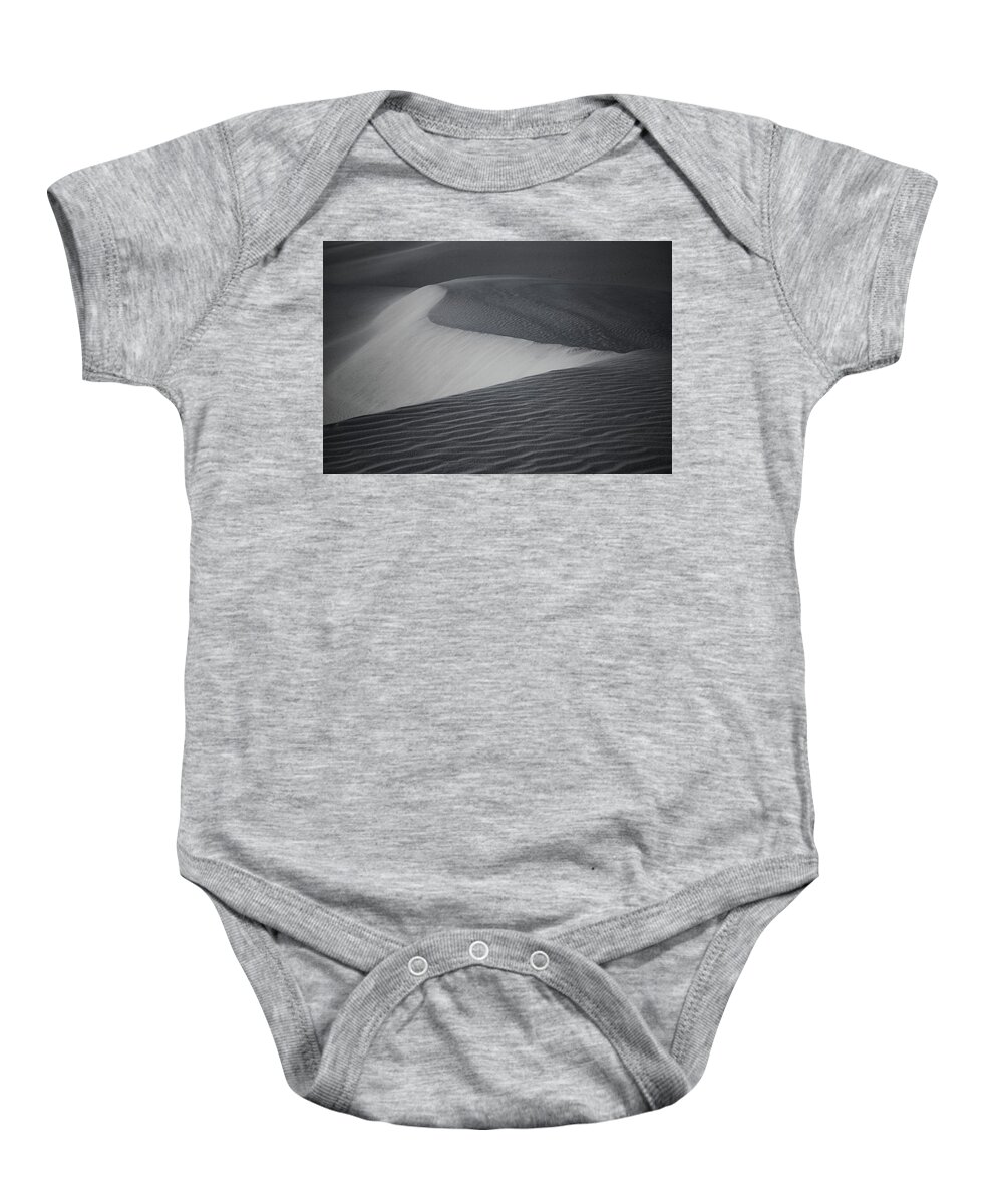 White Sands National Monument Baby Onesie featuring the photograph White Sands Curves 2 by Joe Kopp