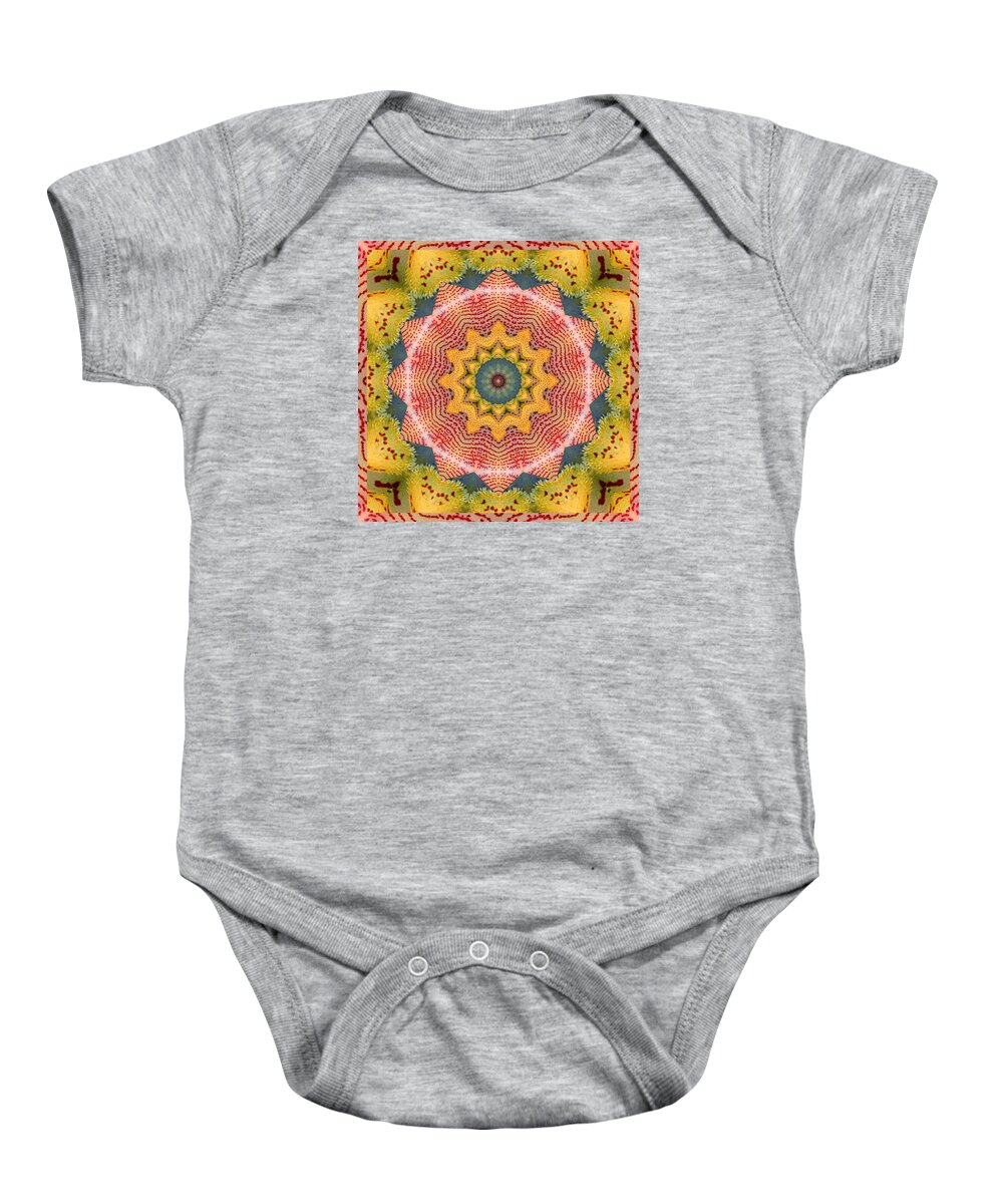 Mandalas Baby Onesie featuring the photograph Wholeness by Bell And Todd