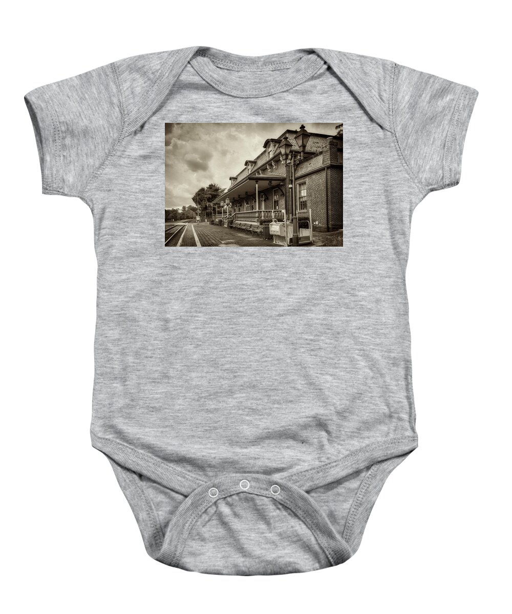 Connecticut Baby Onesie featuring the photograph Windsor Railroad Station by Phil Cardamone