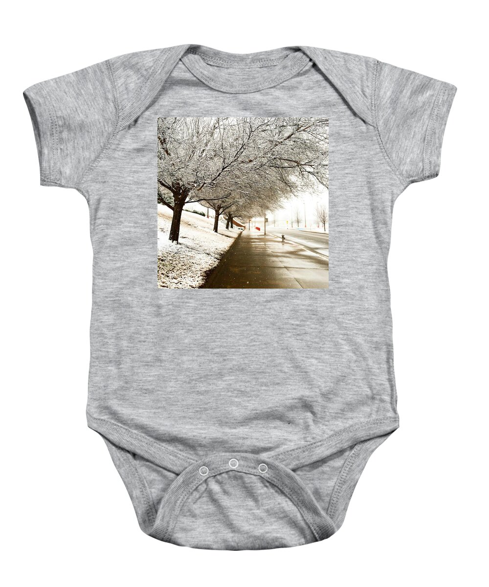 Photography Baby Onesie featuring the photograph Winter Wonderland by Michael Dean Shelton