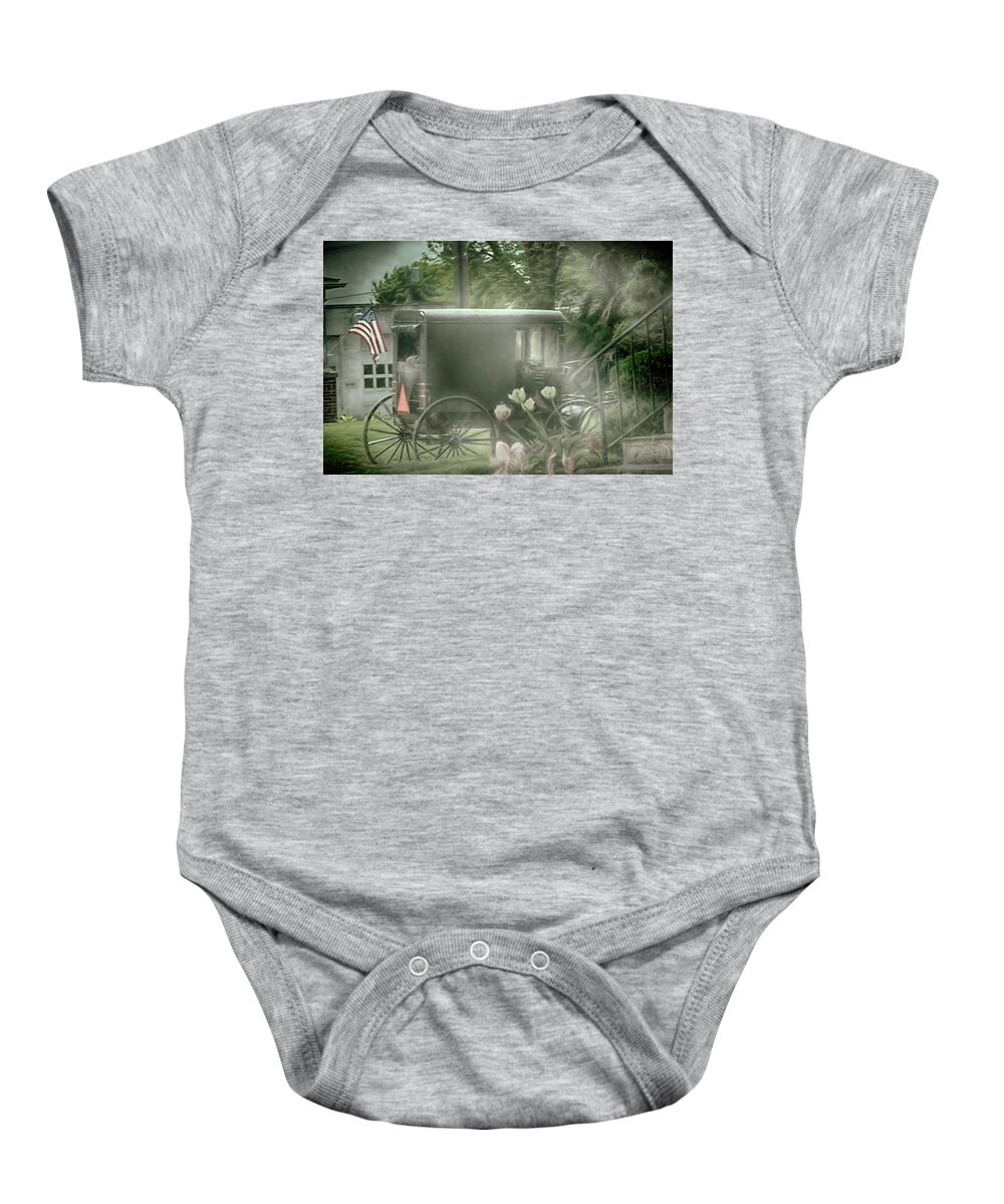 Amish Baby Onesie featuring the photograph With Deepest Sympathy by Dyle Warren