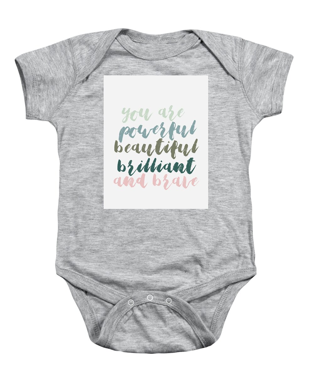Colors Baby Onesie featuring the photograph You Are Powerful by Andrea Anderegg