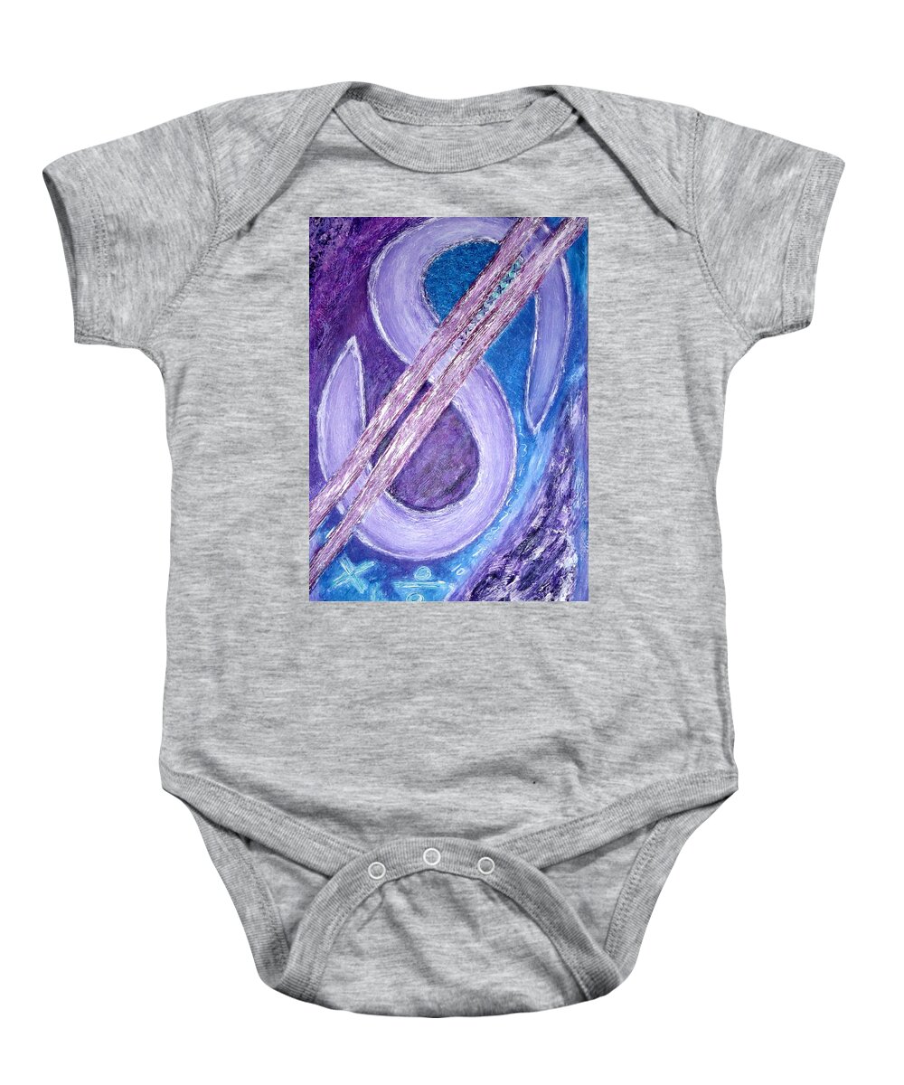 Zen Baby Onesie featuring the photograph Zen in the Art of Accounting by Mars Besso