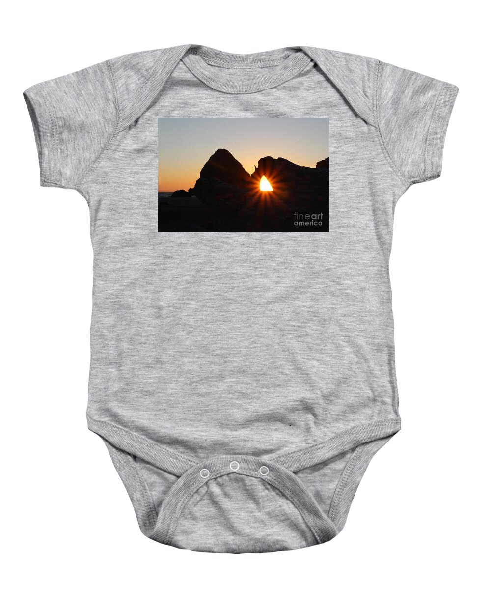 Moment Baby Onesie featuring the photograph A moment in time #1 by Marie Neder