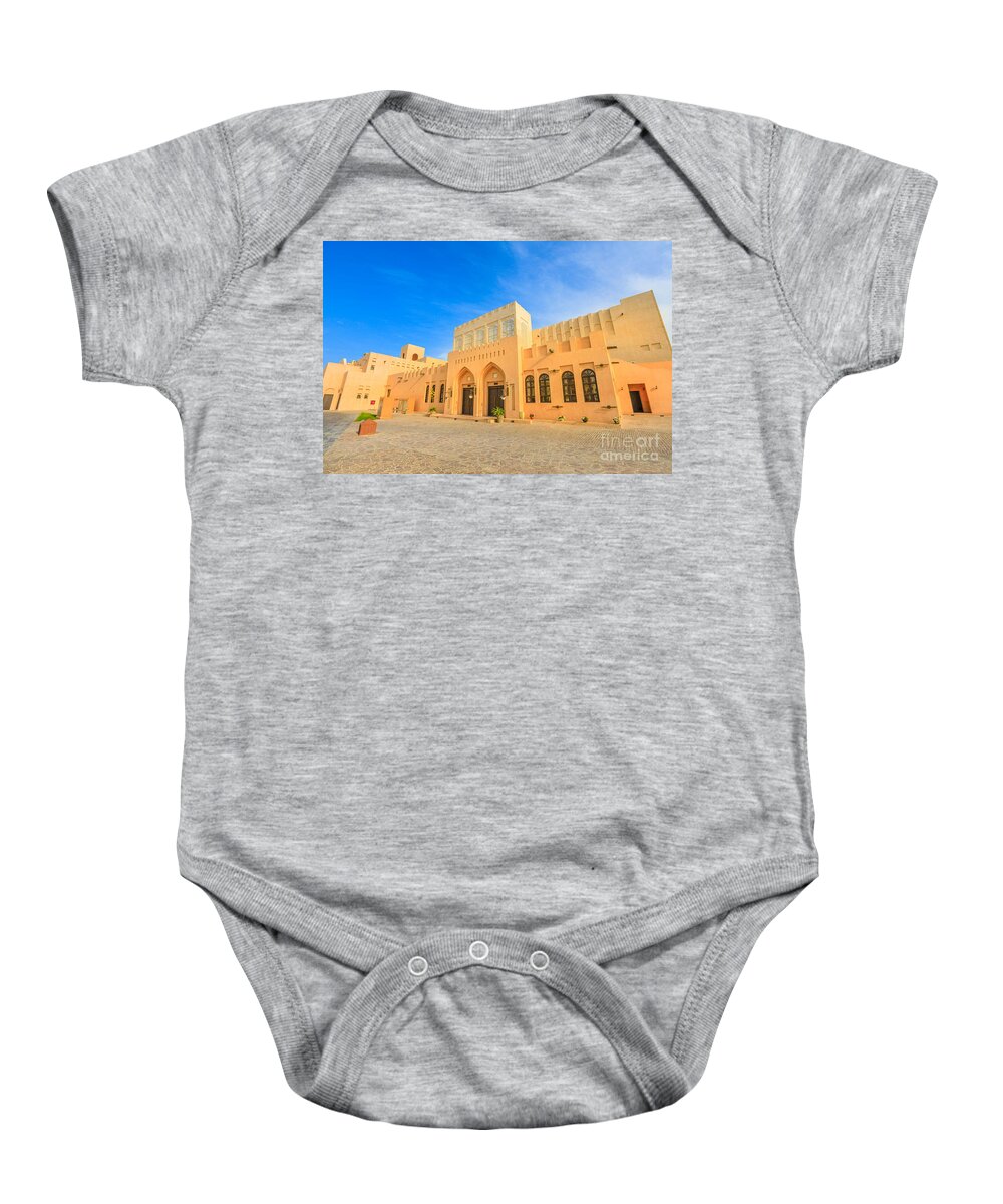 Doha Baby Onesie featuring the photograph Katara Cultural Village #1 by Benny Marty