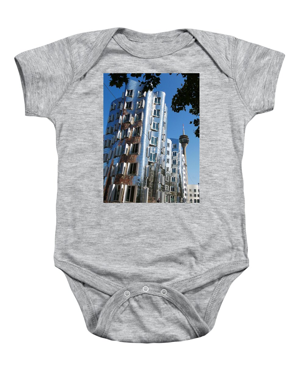 Street Photography Baby Onesie featuring the photograph Leaning Tower #2 by Elisabeth Derichs