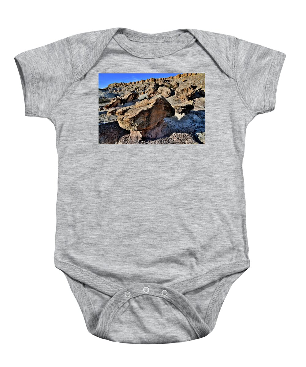 Red Point Baby Onesie featuring the photograph Red Point Boulder Field #1 by Ray Mathis