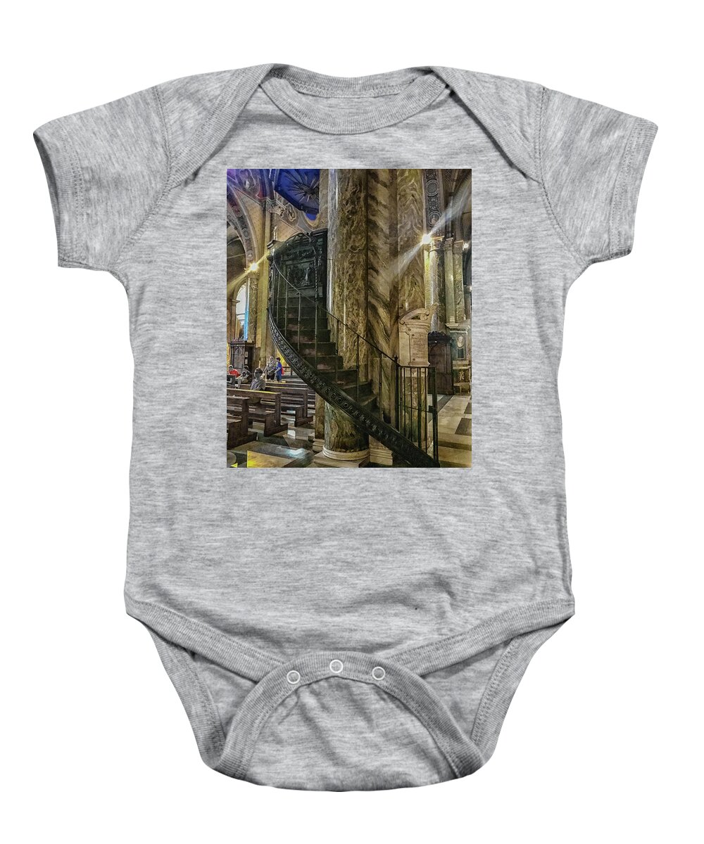 Italia Baby Onesie featuring the photograph Stairway to Heaven #1 by Joseph Yarbrough