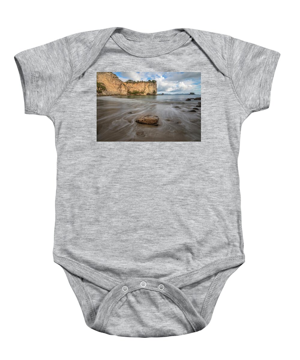 Cathedral Cove Baby Onesie featuring the photograph Stingray Bay - New Zealand #1 by Joana Kruse