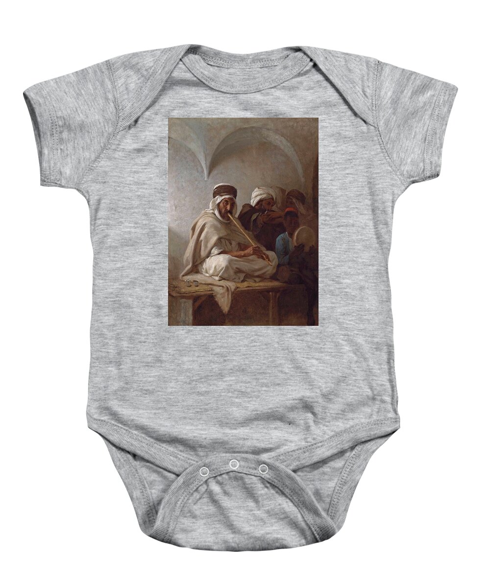 Hippolyte Lazerges Baby Onesie featuring the painting The Musician #2 by Hippolyte Lazerges