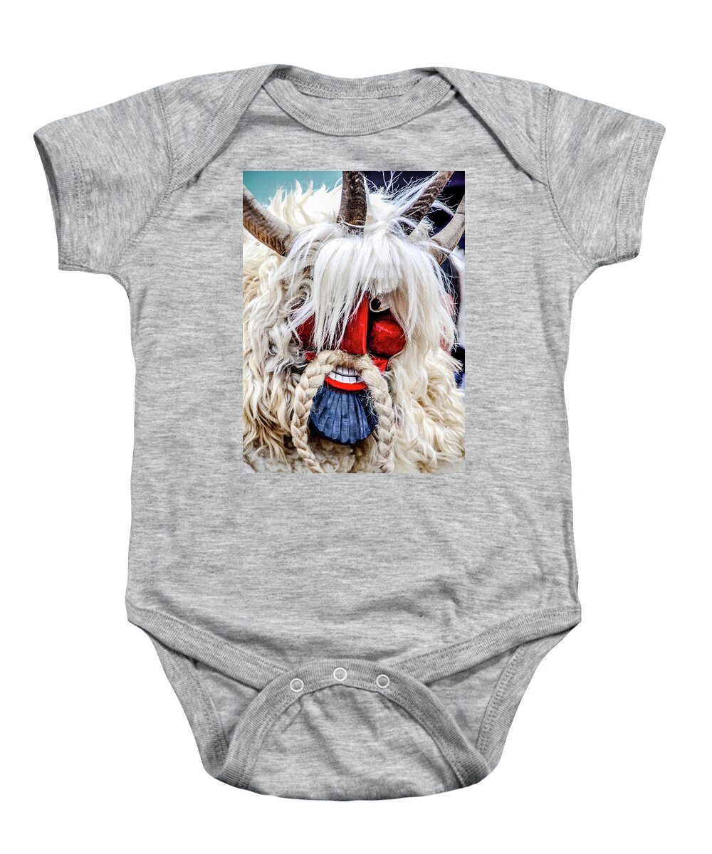 Horned Baby Onesie featuring the photograph Hungarian Buso #2 by Tito Slack