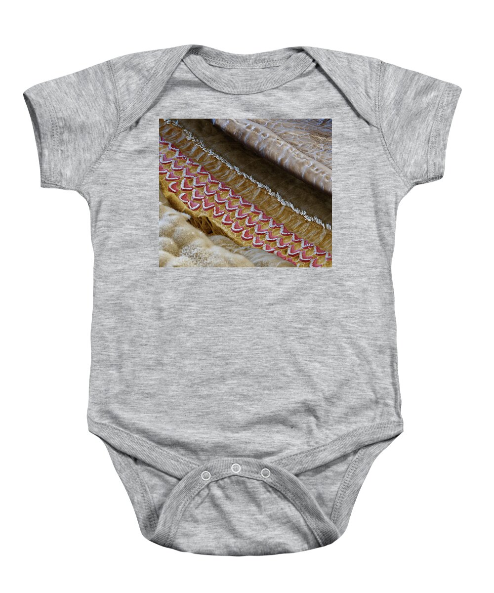Cochlea Baby Onesie featuring the photograph Cochlea, Outer And Inner Hair Cells, Sem #3 by Oliver Meckes EYE OF SCIENCE
