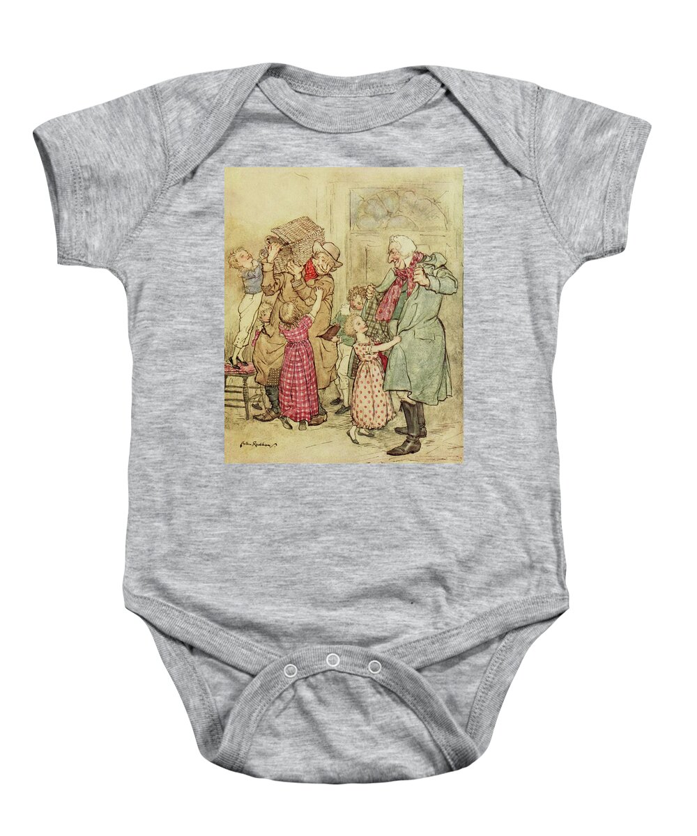 A Christmas Carol Baby Onesie featuring the photograph A Christmas Carol, Christmas Eve by Science Source
