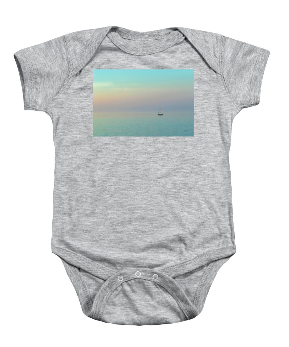 Lake Baby Onesie featuring the photograph A Mid-Summer Evening by Rod Best