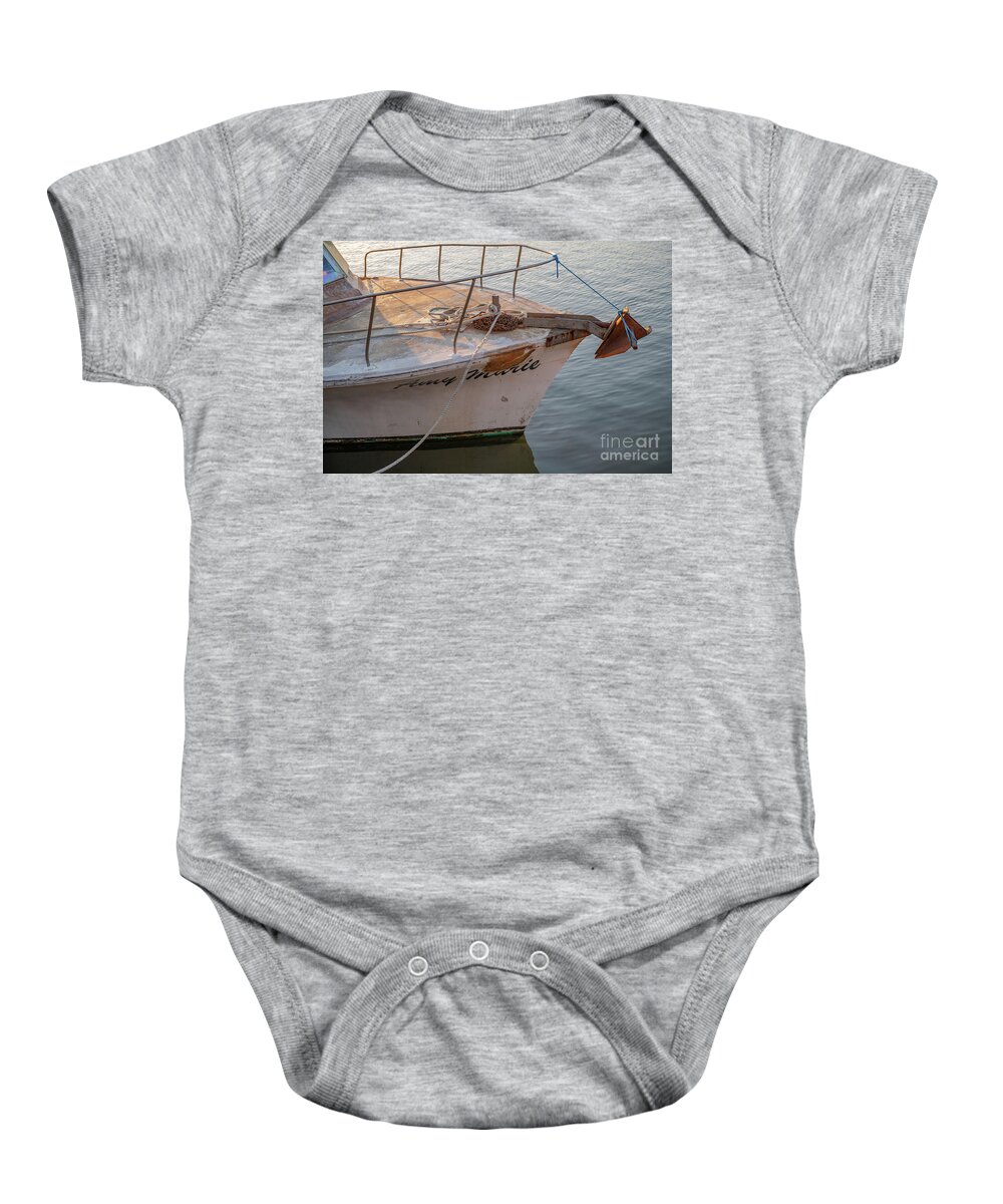 Amy Marie Baby Onesie featuring the photograph Amy Marie - Pleasure Boat by Dale Powell