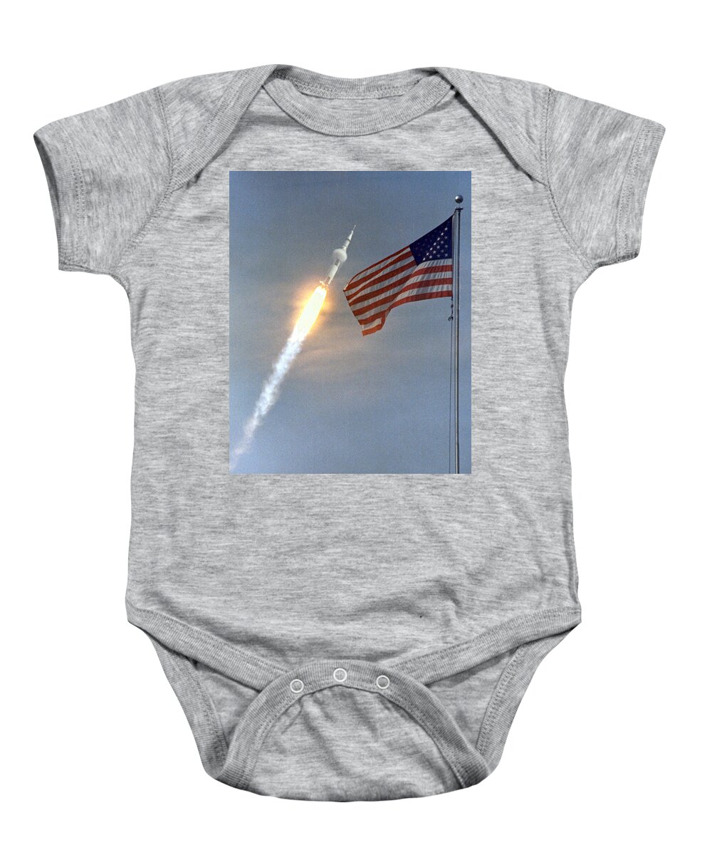 1969 Baby Onesie featuring the photograph Apollo 11 Launch, 1969 by Science Source