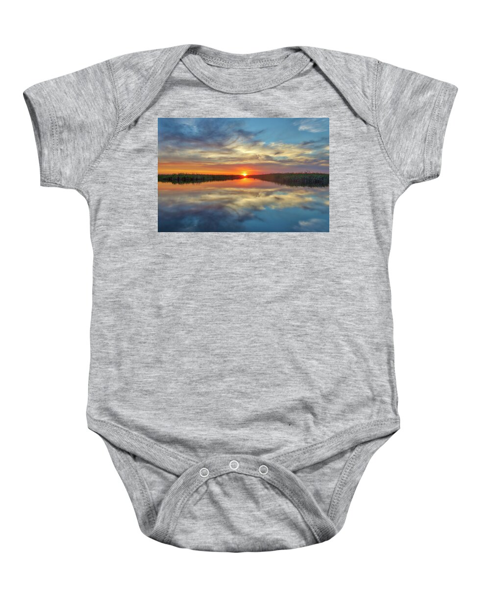 Florida Baby Onesie featuring the photograph Arthur R Marshall Loxahatchee National Wildlife Refuge by Juergen Roth