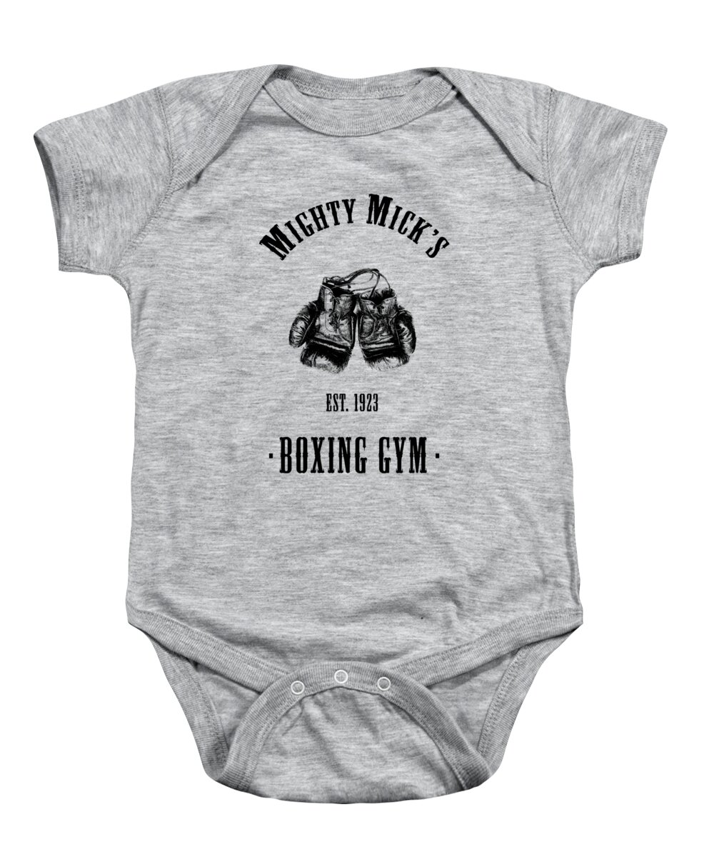 Boxing Baby Onesie featuring the photograph Mighty Micks by Mark Rogan