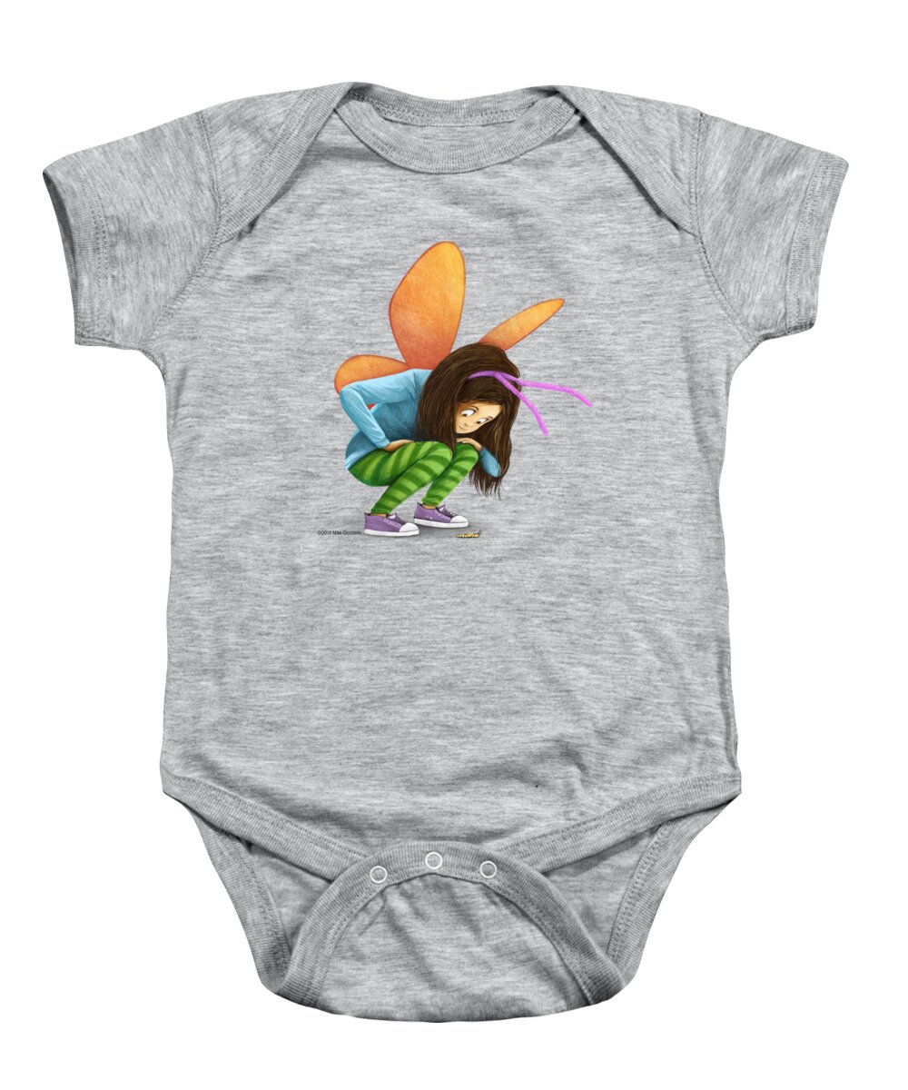 Imagination Baby Onesie featuring the digital art What Will You Be? by Michael Ciccotello