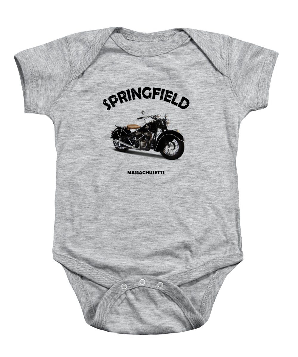 Indian Chief 1946 Baby Onesie featuring the photograph The Chief 1946 by Mark Rogan