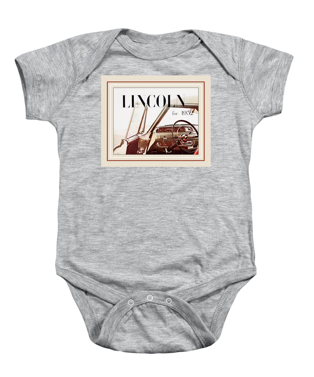 1952 Lincoln Baby Onesie featuring the photograph Automotive Art 66 by Andrew Fare