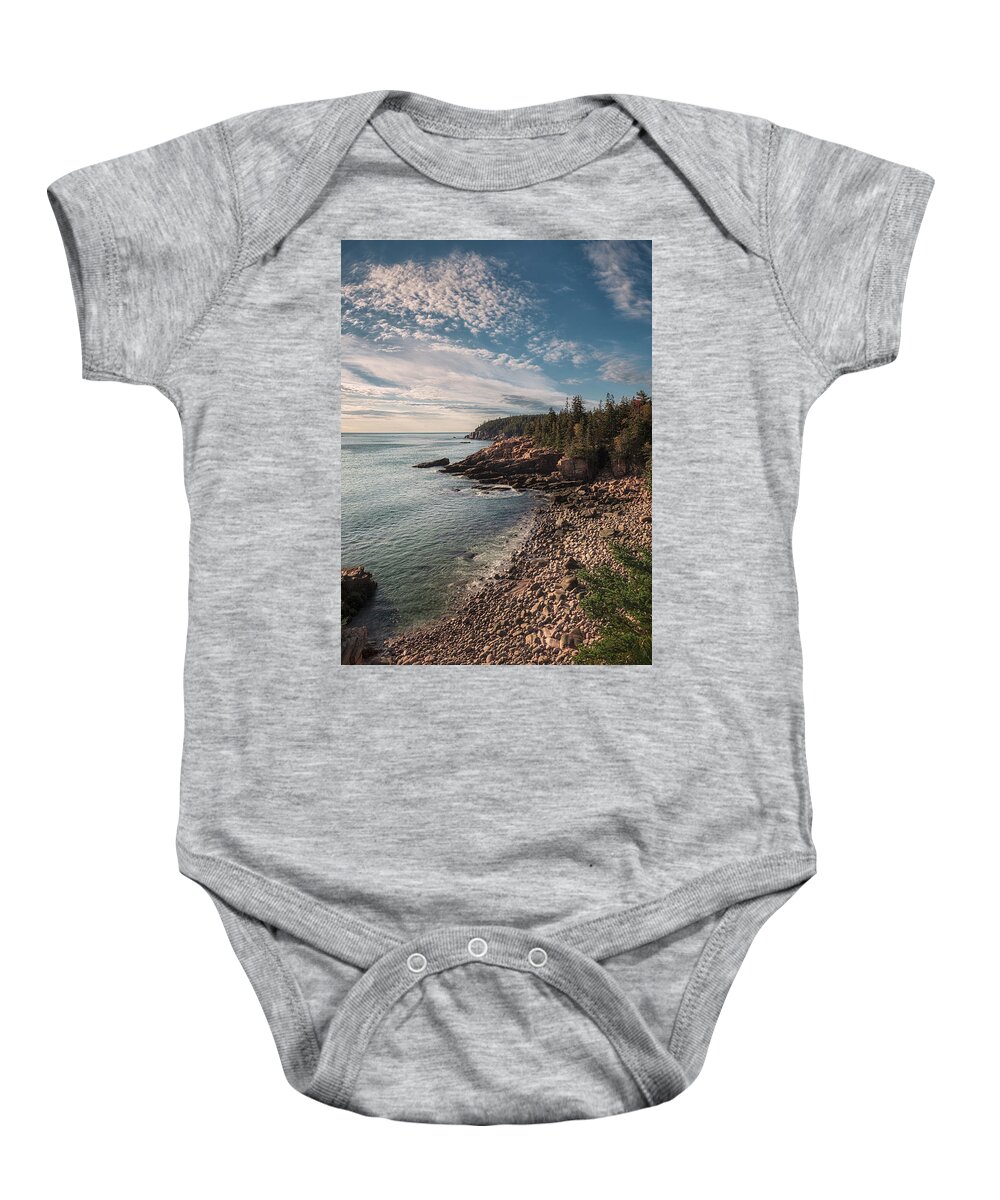 Maine Baby Onesie featuring the photograph Autumn In Maine 28 by Robert Fawcett