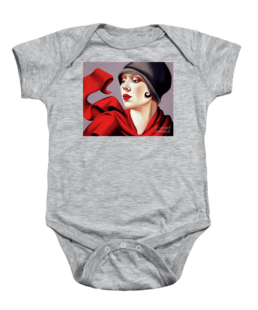 30s Baby Onesie featuring the painting Autumn Zephyr by Catherine Abel