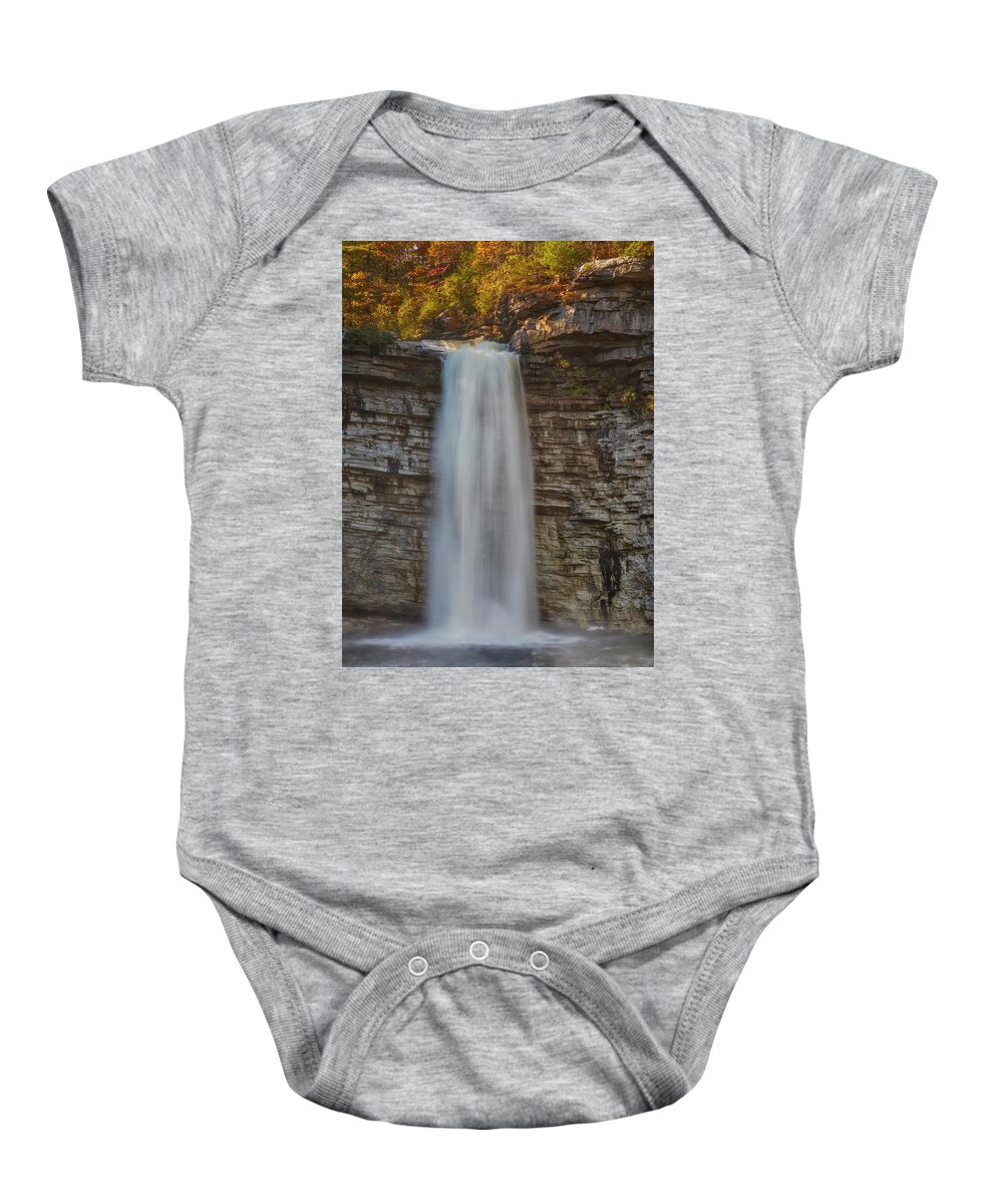 Minnewaska State Park Baby Onesie featuring the photograph Awosting Water Falls NY by Susan Candelario