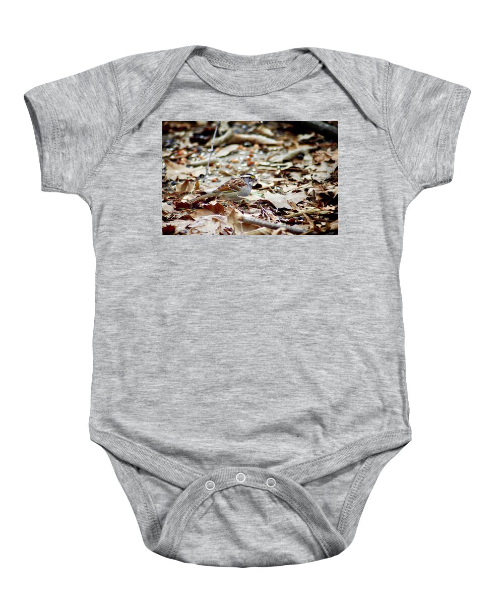 Bird Baby Onesie featuring the photograph Back Yard Buffet by DArcy Evans